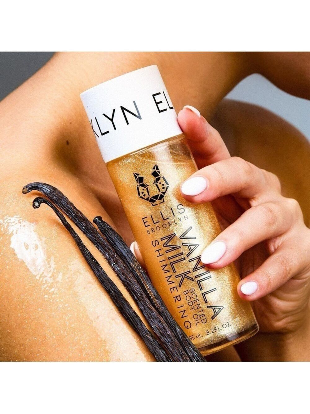 Ellis Brooklyn VANILLA MILK Shimmering Scented Body Oil | NEW | Full Size | BNIB - Picture 5 of 16